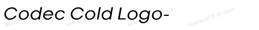 Codec Cold Logo字体转换